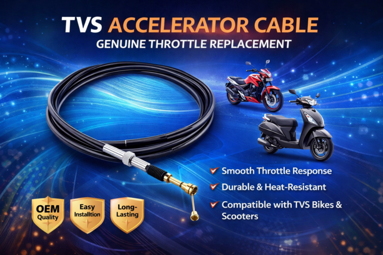TVS accelerator cable OEM throttle wire for TVS motorcycles and scooters available for wholesale supply